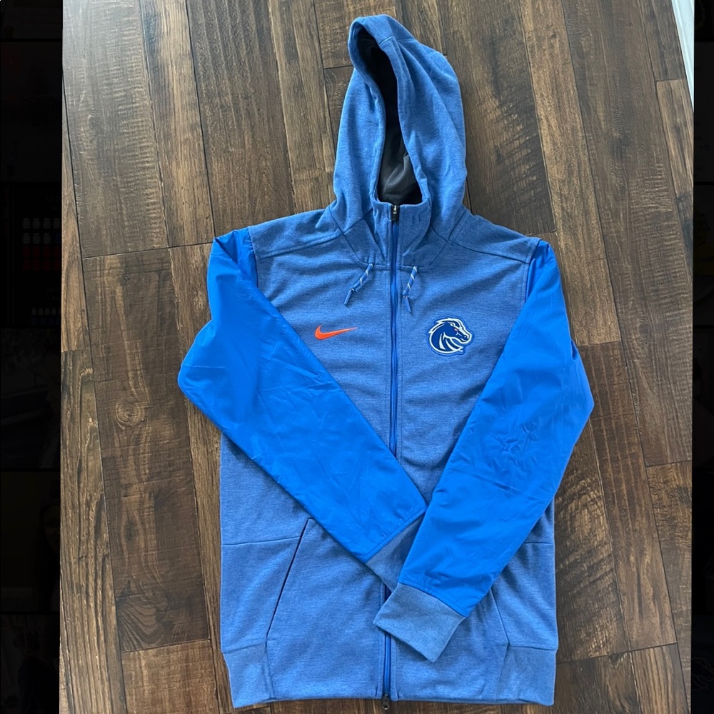 Boise State BSU Mens Nike Zip Up Sweater Size S